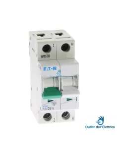 Eaton Plz6-c6/1n circuit breaker 6ka 1p+nc 6a